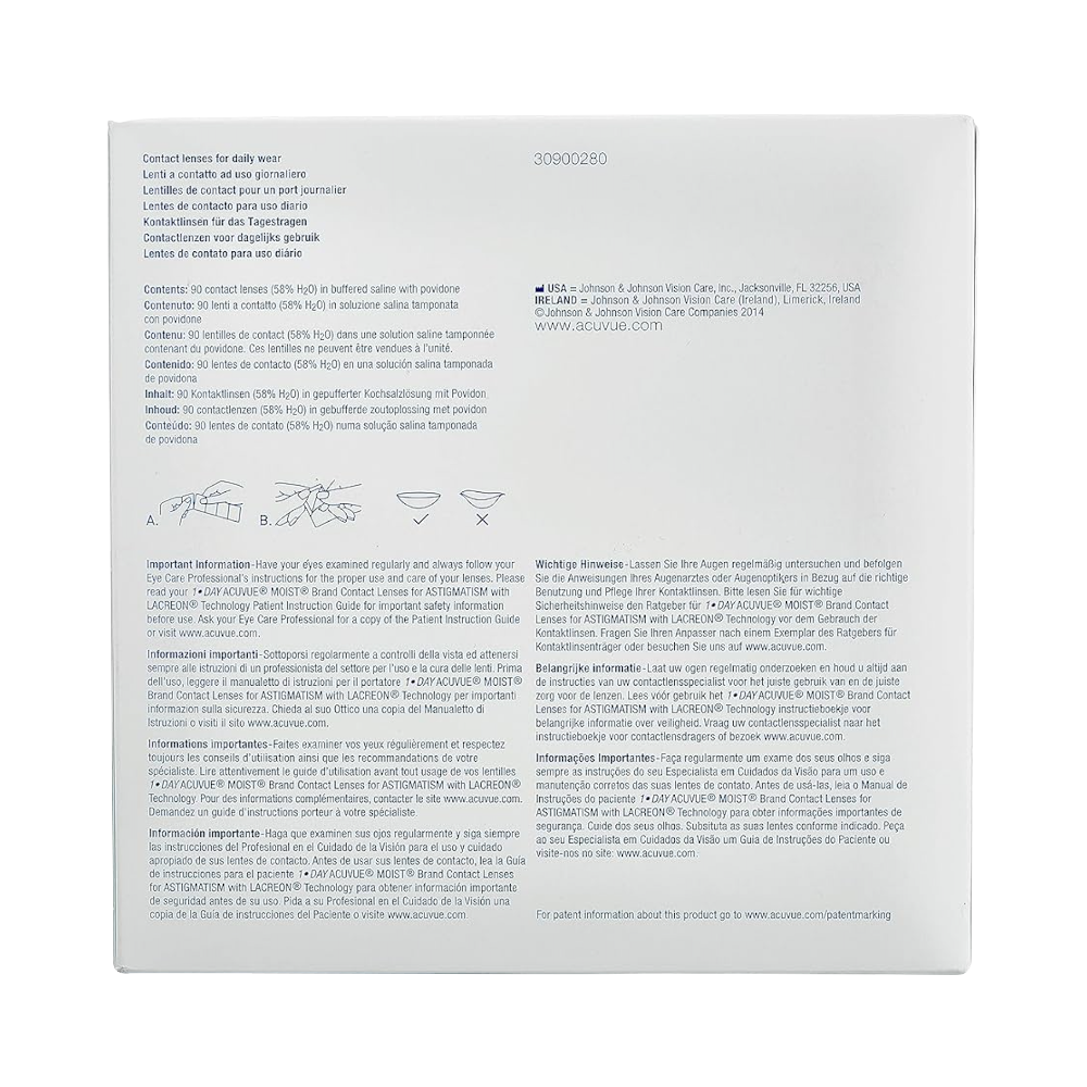 1-DAY ACUVUE MOIST 90